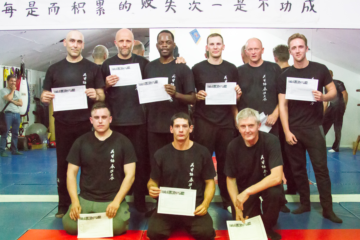 The UKWCKFA has only two compulsory gradings to move through classes. The Siu Nim Tao grading allows students to move to the advanced classes.